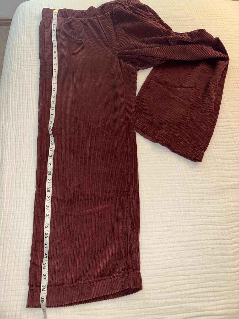 American Eagle NEW Stretch Corduroy Low-Rise Baggy Wide-Leé Pant - Picture 16 of 16
